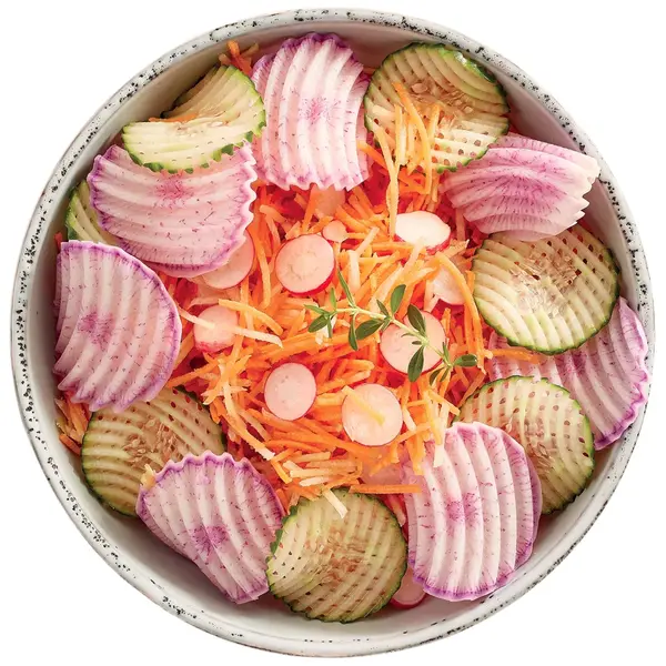 Schijfjesmes (Gegolfd) | ESSENTIAL | Robot Coupe Groentesnijders | Snijdikte 2mm