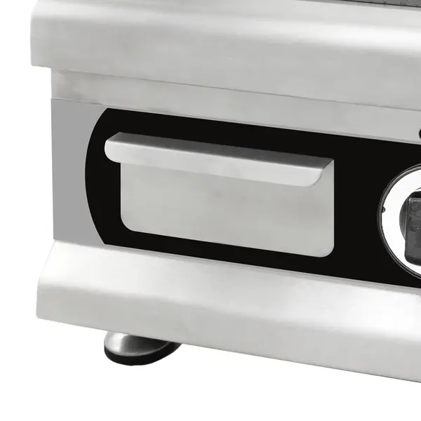 Bak-/Grillplaat | Aard-/Propaangas | Glad Oppervlak 350x400 (Verchroomd) | 3kW | Piëzo Ontsteking | 400x575x365(h)mm