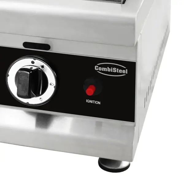 Bak-/Grillplaat | Aard-/Propaangas | Glad Oppervlak 750x400 (Verchroomd) | 6kW | Piëzo Ontsteking | 800x575x365(h)mm