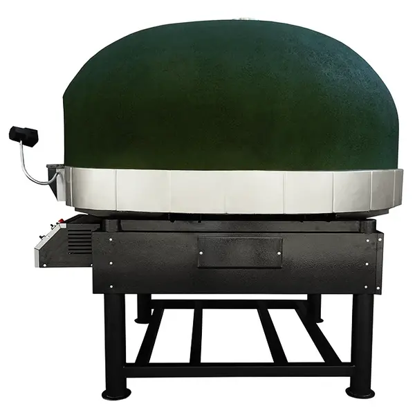 Roterende Pizzaoven | SERIE MIX-RKS (SILICONE) | Gas/Hout | 9x Ø30cm | 38kW | 230V | Div. Kleuren | Incl. Onderstel | 1910x2150x2050(h)mm