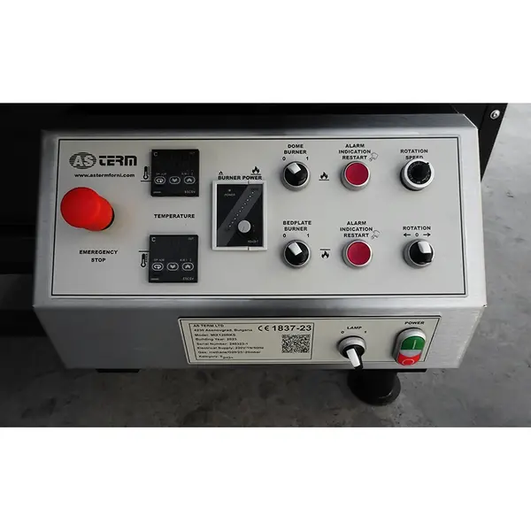 Roterende Pizzaoven | SERIE MIX-RKS (SILICONE) | Gas/Hout | 9x Ø30cm | 38kW | 230V | Div. Kleuren | Incl. Onderstel | 1910x2150x2050(h)mm