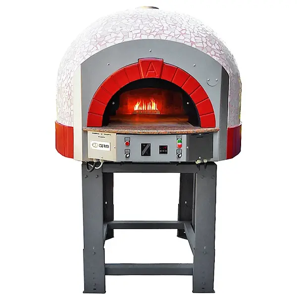 Pizzaoven | SERIE GK (MOSAIC) | Gas | 4x Ø30cm | 22kW | 230V | Div. Kleuren/Designs | Incl. Onderstel | 1450x1670x2050(h)mm