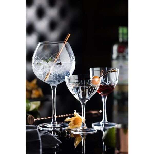 Gin & Tonic Glazen | RAFFLES DIAMOND | Kristalglas | 70cl | 6 Stuks