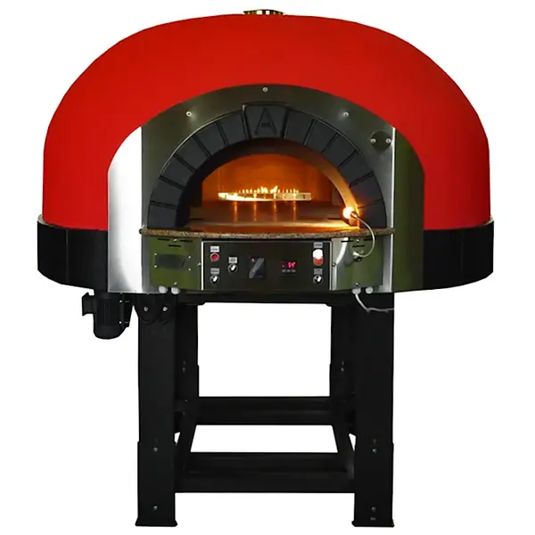 Pizzaoven | SERIE GK (SILICONE) | Gas | 4x Ø30cm | 22kW | 230V | Div. Kleuren | Incl. Onderstel | 1450x1670x2050(h)mm