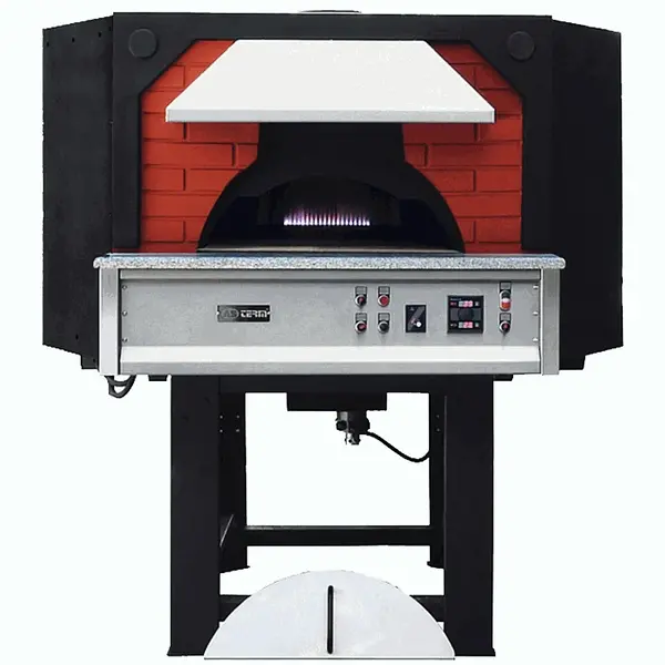 Roterende Pizzaoven | SERIE GRC | Gas | 9x Ø30cm | 26kW | 230V | Incl. Onderstel | 1580x1540x1860(h)mm