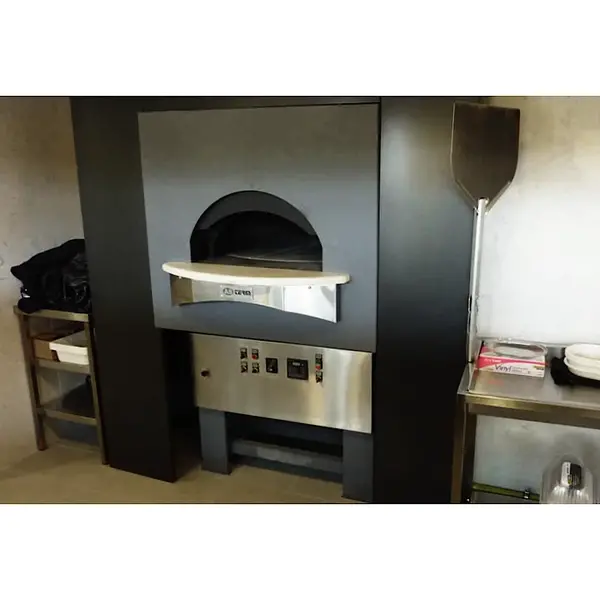 Roterende Pizzaoven | SERIE GRS | Gas | 9x Ø30cm | 26kW | 230V | Incl. Onderstel | 1580x2000x1860(h)mm