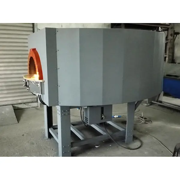Roterende Pizzaoven | SERIE GRS | Gas | 9x Ø30cm | 26kW | 230V | Incl. Onderstel | 1580x2000x1860(h)mm