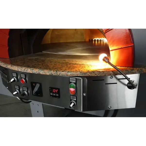 Roterende Pizzaoven | SERIE GRS | Gas | 9x Ø30cm | 26kW | 230V | Incl. Onderstel | 1580x2000x1860(h)mm