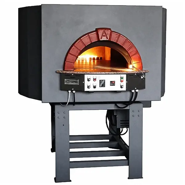 Roterende Pizzaoven | SERIE GRS | Gas | 18x Ø30cm | 36kW | 230V | Incl. Onderstel | 2020x2400x1860(h)mm