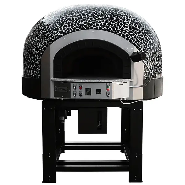 Roterende Pizzaoven | SERIE GRK (MOSAIC) | Gas | 4x Ø30cm | 22kW | 230V | Incl. Onderstel | 1450x1700x2050(h)mm