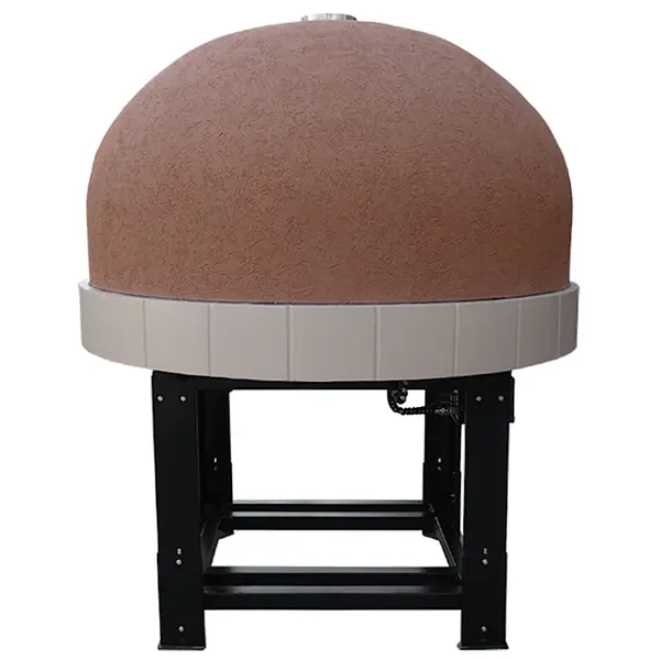 Roterende Pizzaoven | SERIE GRK (SILICONE) | Gas | 8x Ø30cm | 26kW | 230V | Incl. Onderstel | 1710x1900x2050(h)mm