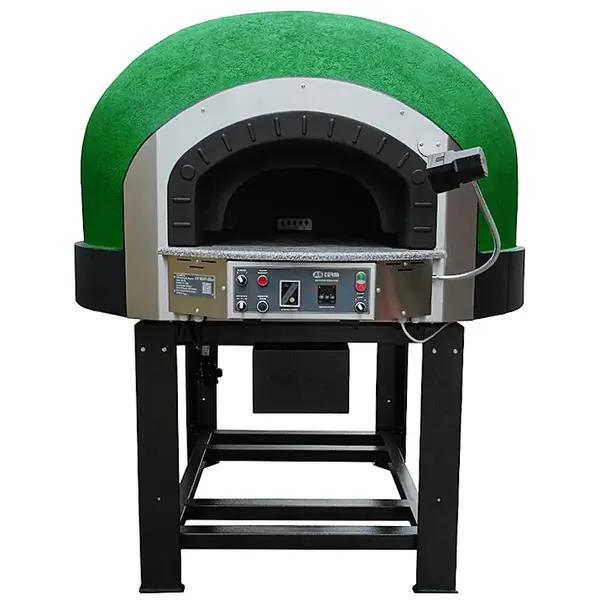 Roterende Pizzaoven | SERIE GRK (SILICONE) | Gas | 8x Ø30cm | 26kW | 230V | Incl. Onderstel | 1710x1900x2050(h)mm