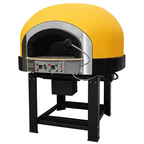 Roterende Pizzaoven | SERIE GRK (SILICONE) | Gas | 8x Ø30cm | 26kW | 230V | Incl. Onderstel | 1710x1900x2050(h)mm