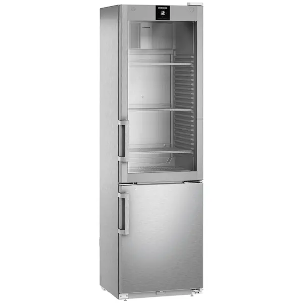 Koel-/Vrieskast | PERFECTION | 389L | RVS | -9°C/-26°C & +1°C/+15°C | Geforceerd | 2 Zones (Apart Instelbaar) | Touchscreen + App | Temperatuur-/Deuralarm | 597x654x2044(h)mm