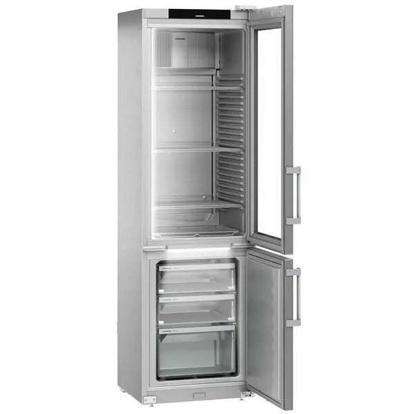 Koel-/Vrieskast | PERFECTION | 389L | RVS | -9°C/-26°C & +1°C/+15°C | Geforceerd | 2 Zones (Apart Instelbaar) | Touchscreen + App | Temperatuur-/Deuralarm | 597x654x2044(h)mm