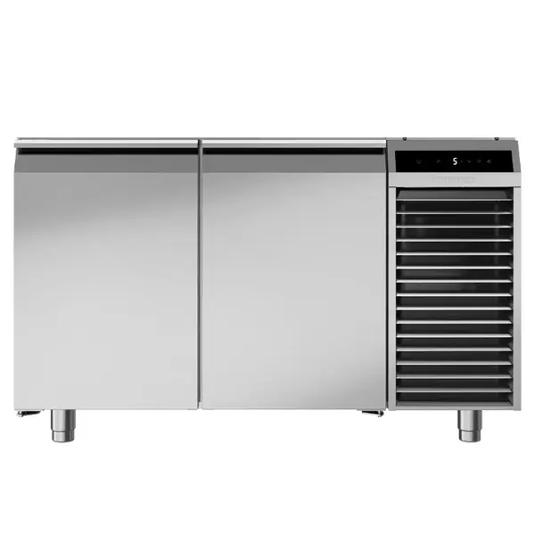 Vrieswerkbank | PERFORMANCE | 280L | 2 Deuren (1/1 GN) | -10°C/-20°C | Geforceerd | Temperatuuralarm | Zonder Werkblad | 1300x680x810(h)mm