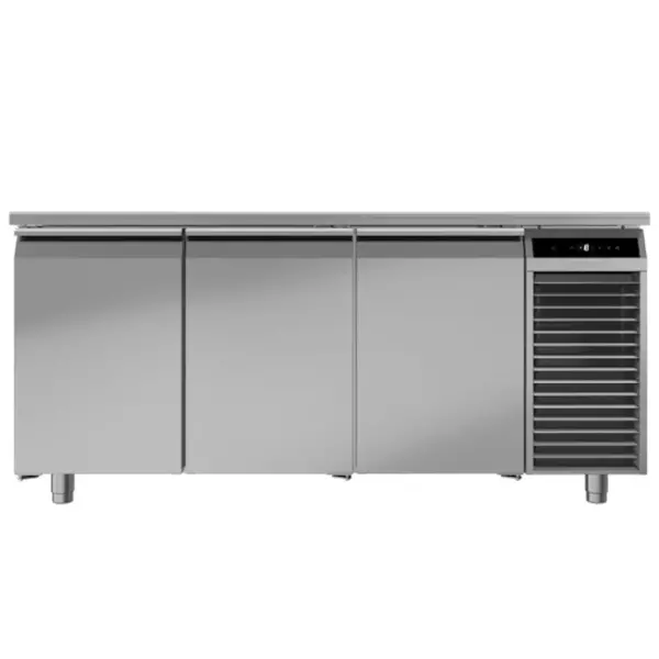 Vrieswerkbank | PERFORMANCE | 440L | 3 Deuren (1/1 GN) | -10°C/-20°C | Geforceerd | Temperatuuralarm | 1780x700x850(h)mm