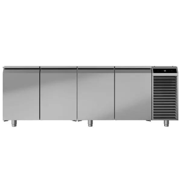 Vrieswerkbank | PERFORMANCE | 599L | 4 Deuren (1/1 GN) | -10°C/-20°C | Geforceerd | Temperatuuralarm | Zonder Werkblad | 2260x680x810(h)mm