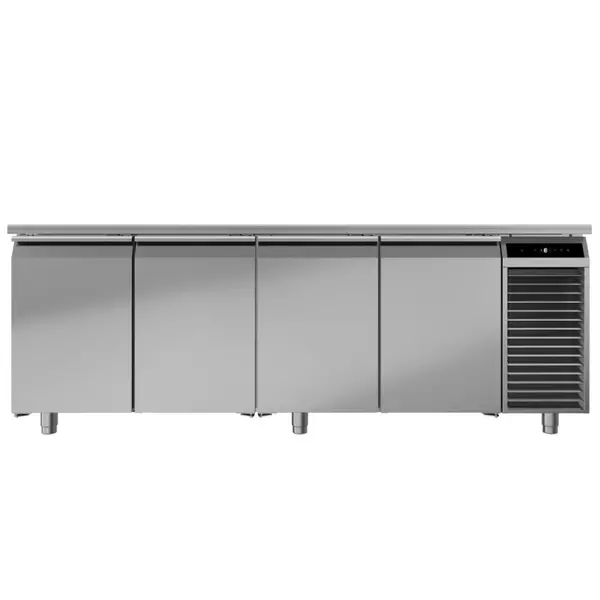 Vrieswerkbank | PERFORMANCE | 599L | 4 Deuren (1/1 GN) | -10°C/-20°C | Geforceerd | Temperatuuralarm | 2260x700x850(h)mm