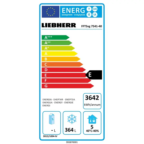 Vrieswerkbank | PERFORMANCE | 599L | 4 Deuren (1/1 GN) | -10°C/-20°C | Geforceerd | Temperatuuralarm | Achteropstand | 2260x700x950(h)mm