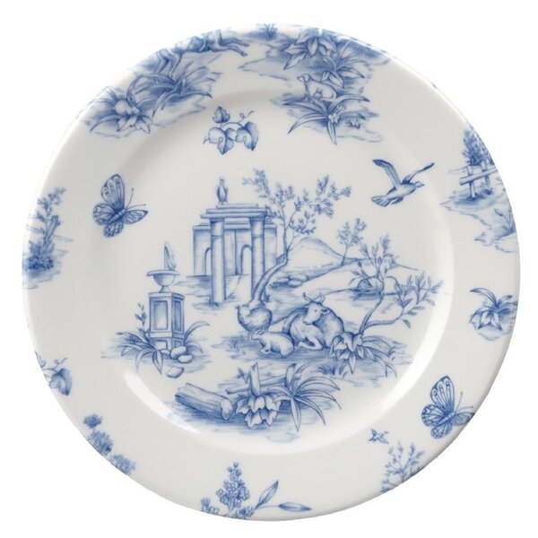 Borden | Porselein | Prague Toile Print | 6 Stuks | Ø170mm