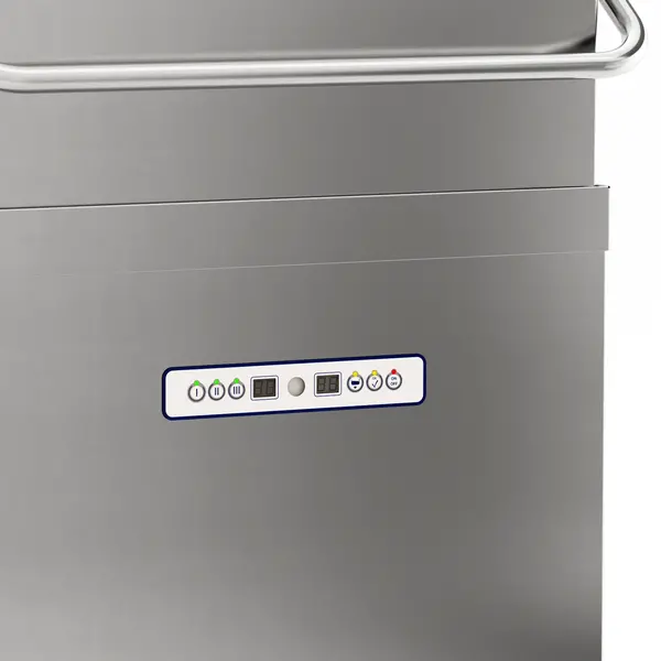 Doorschuifvaatwasser | EASY | Mand 500x500 | Afvoerpomp | Zeeppomp | Naglanspomp | 400V | 660x760x1516/1946(h)mm