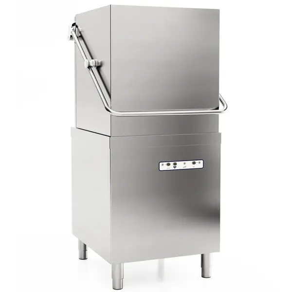 Doorschuifvaatwasser | EASY | Mand 500x500 | Afvoerpomp | Zeeppomp | Naglanspomp | 400V | 660x760x1516/1946(h)mm