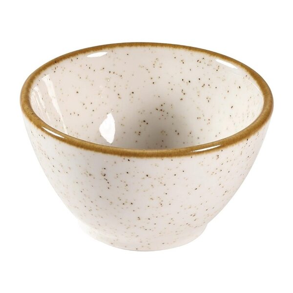 Sauspotjes | STONECAST | Porselein | Barley White | 6cl | 12 Stuks | Ø70mm