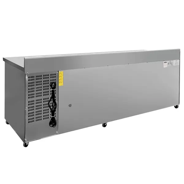 Koelwerkbank | 550L | 4 Deuren (1/1 GN) | +2°C/+8°C | Geforceerd | Achteropstand | Wielen (Geremd) | 2230x700x850/950(h)mm