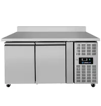 UNNICOOL Koelwerkbank | 282L | 2 Deuren (1/1 GN) | +2°C/+8°C | Geforceerd | Achteropstand | Wielen (Geremd) | 1360x700x850/950(h)mm