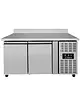 UNNICOOL Koelwerkbank | 282L | 2 Deuren (1/1 GN) | +2°C/+8°C | Geforceerd | Achteropstand | Wielen (Geremd) | 1360x700x850/950(h)mm 