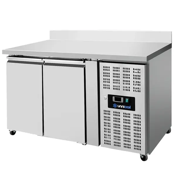 Koelwerkbank | 282L | 2 Deuren (1/1 GN) | +2°C/+8°C | Geforceerd | Achteropstand | Wielen (Geremd) | 1360x700x850/950(h)mm