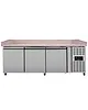 UNNICOOL Pizzawerkbank | 580L | 3 Deuren (EN600x400) | +2°C/+8°C | Geforceerd | Wielen (Geremd) | 2020x800x850/990(h)mm 
