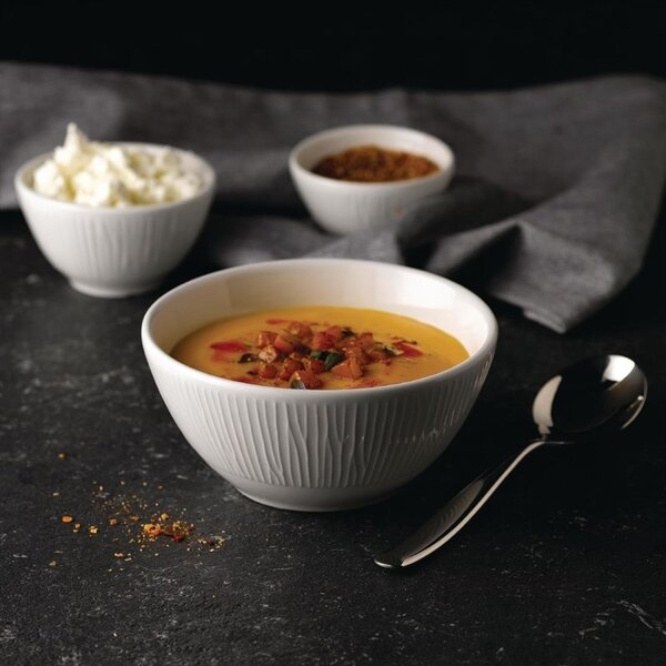 Sauspotjes | BAMBOO | Porselein | Wit | 11cl | 12 Stuks | Ø85mm