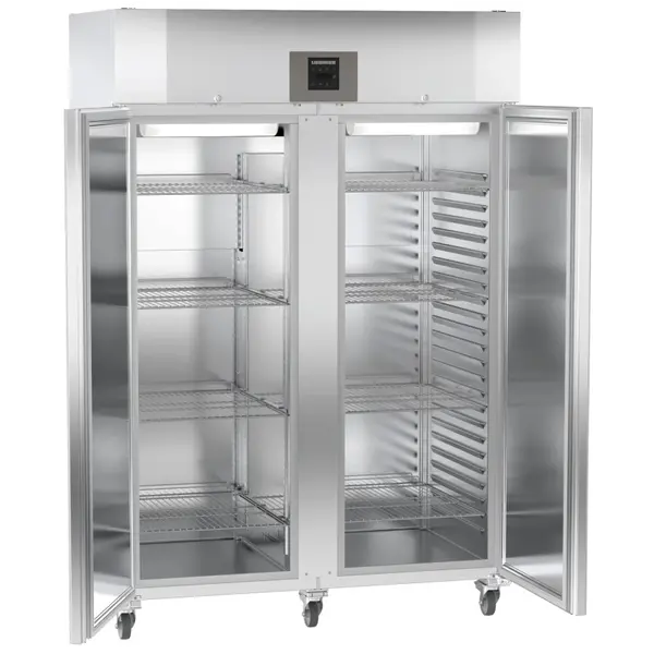 Koelkast | PROFILINE | 1361L (2/1 GN) | RVS | -2°C/+15°C | Geforceerd | Draaideuren | Temperatuur-/Deuralarm | Wielen (Geremd) | 1430x830x2162(h)mm
