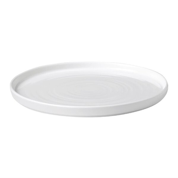 Borden | WALLED CHEFS PLATE | Keramiek | Wit | 6 Stuks | Ø210mm