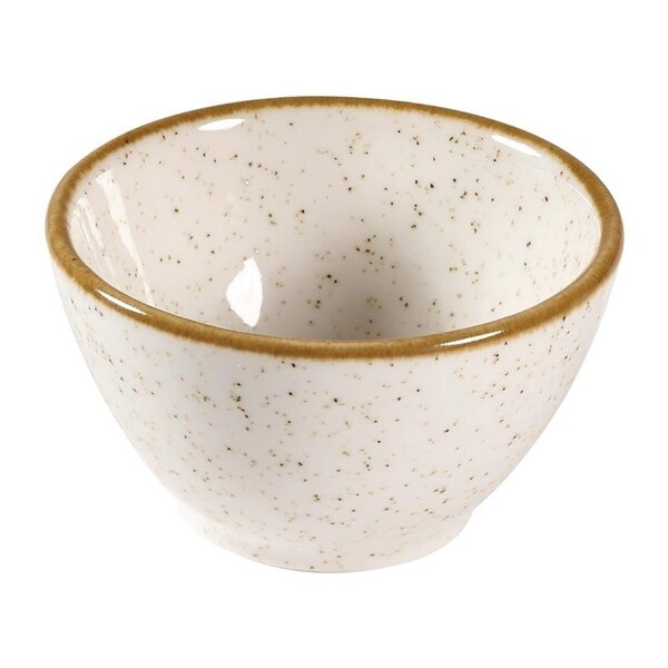 Sauspotjes | STONECAST | Porselein | Barley White | 11cl | 12 Stuks | Ø85mm