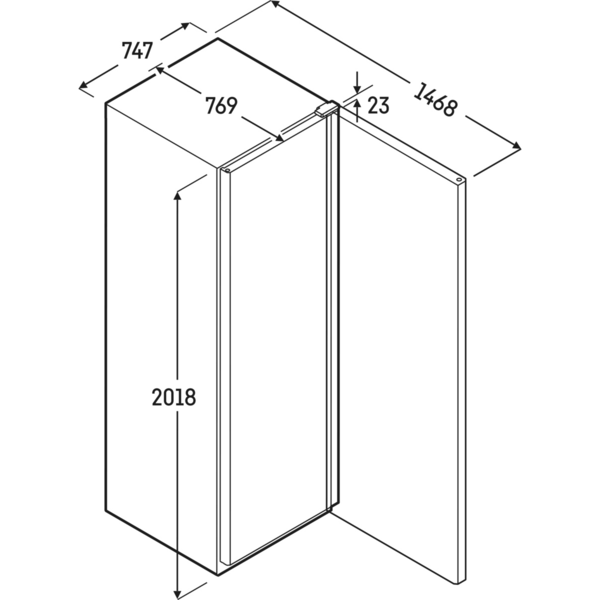 Koelkast | PERFECTION | 655L (2/1 GN) | RVS | -2°C/+15°C | Geforceerd | App | Temperatuur-/Deuralarm | 747x769x2018(h)mm