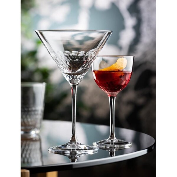Martiniglazen | RAFFLES HONEYCOMB | Kristalglas | 30cl | 6 Stuks