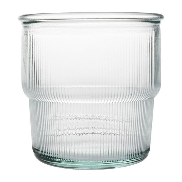 Tumblers | Glas (100% Gerecycled) | 30cl | 6 Stuks | Stapelbaar | Ø90x90(h)mm