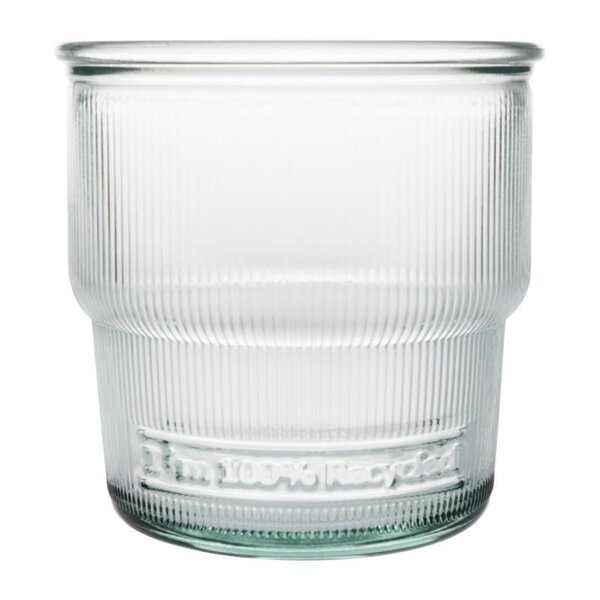 Tumblers | Glas (100% Gerecycled) | 30cl | 6 Stuks | Stapelbaar | Ø90x90(h)mm