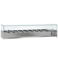 Diverso by Diamond Opzetkoelvitrine | 9x 1/3 GN | +2°C/+8°C | 2000x395x440(h)mm 