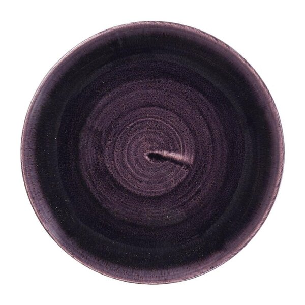 Coupeborden | STONECAST PATINA | Keramiek | Cobalt Deep Purple | 12 Stuks | Ø165mm