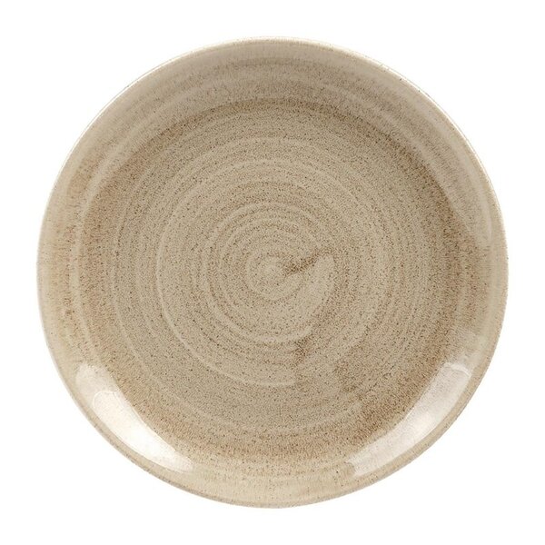 Coupeborden | STONECAST PATINA | Porselein | Antique Taupe | 12 Stuks | Ø165mm