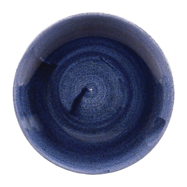 Coupeborden | STONECAST PATINA | Keramiek | Cobalt Blue | 12 Stuks | Ø165mm