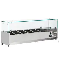 Diverso by Diamond Opzetkoelvitrine | 6x 1/4 GN | +2°C/+8°C | 1400x335x440(h)mm 