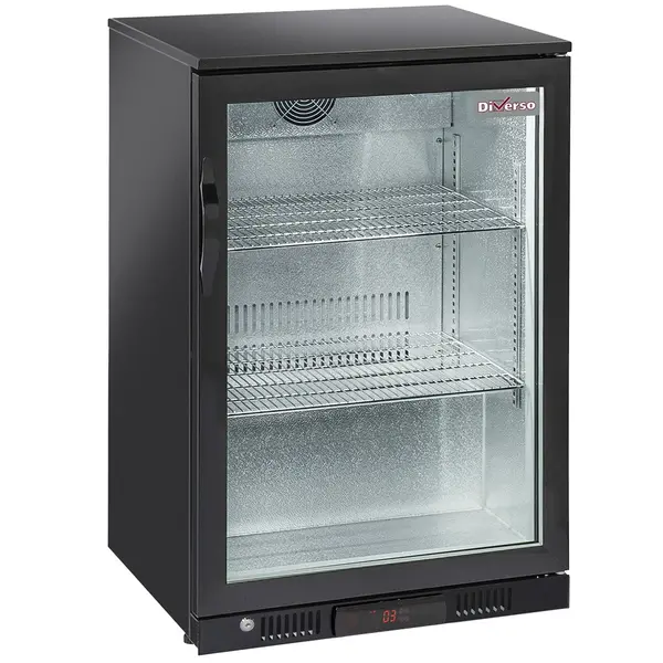 Barkoelkast | BACK BAR | 133L | Zwart | +1°C/+10°C | Statisch + Ventilator | 600x520x900(h)mm