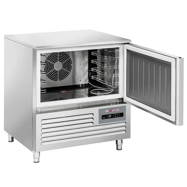 Blastchiller | 5 Niveaus (EN/GN) | Max. 15kg (Koelen) / 10kg (Vriezen) | 230V | 760x725x850(h)mm