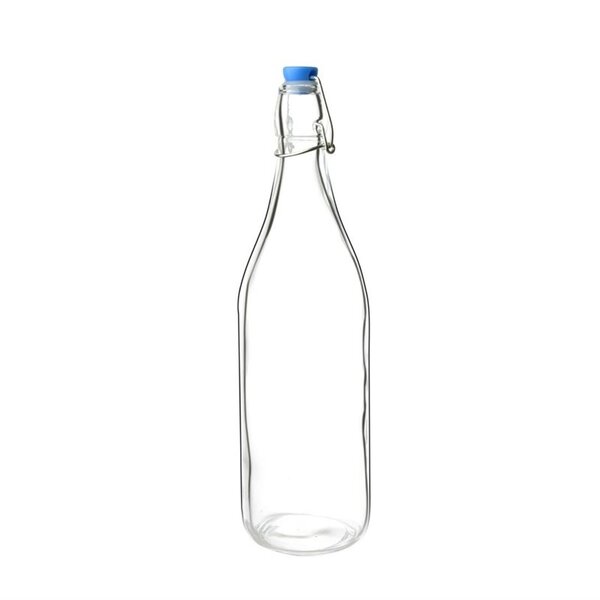 Flessen | Glas | 1L | Beugelsluiting | 6 Stuks | Ø90x320(h)mm