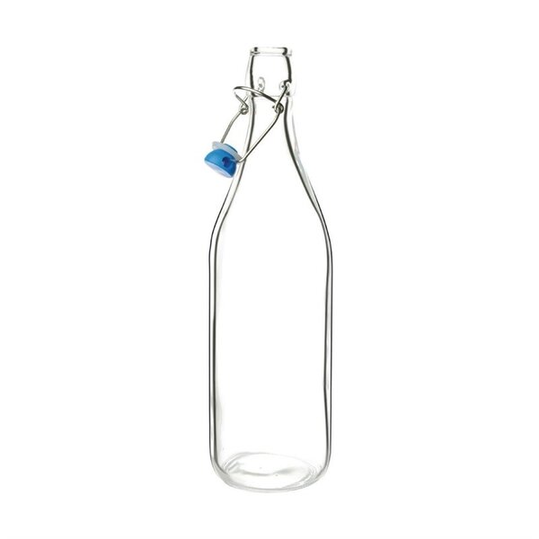 Flessen | Glas | 1L | Beugelsluiting | 6 Stuks | Ø90x320(h)mm